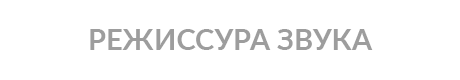 РЕЖИССУРА ЗВУКА